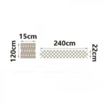 240x22cm Τεχνητός Φράχτης με Πράσινο Φύλλωμα