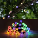 Ηλιακά Χριστουγεννιάτικα Λαμπάκια LED Εξωτερικού Χώρου με Φωτοβολταϊκό Πάνελ - 10m Πολύχρωμου Φωτισμού Aigostar