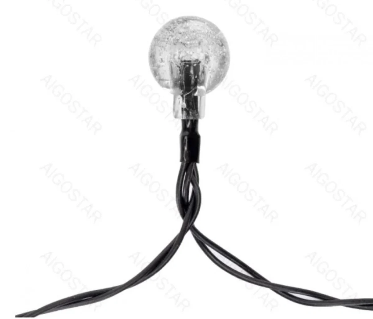 Ηλιακά Χριστουγεννιάτικα Λαμπάκια LED Εξωτερικού Χώρου με Φωτοβολταϊκό Πάνελ - 10m Πολύχρωμου Φωτισμού Aigostar