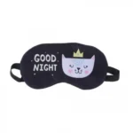 Μεταξένια Μάσκα Ύπνου Good Night Cat Queen 9.5x19 cm