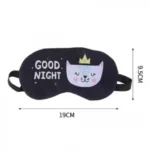 Μεταξένια Μάσκα Ύπνου Good Night Cat Queen 9.5x19 cm