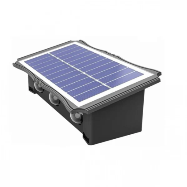 10,6x20,5x6,2cm Ηλιακό Φωτιστικό 5W με 3 Λάμπες & Θερμό Λευκό Φως 3000K IP54