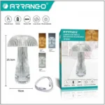 Επαναφορτιζόμενο Επιτραπέζιο Φωτιστικό με Ντίμερ και Τριπλό Χρώμα Λευκού Φωτισμού 25.5x16cm