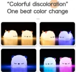 Επαναφορτιζόμενο Διακοσμητικό Φωτιστικό USB Σιλικόνης "Γάτα"