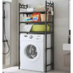 Μεταλλική Ραφιέρα Δαπέδου 155x72x25cm για Τοποθέτηση Πάνω από το Πλυντήριο Ρούχων