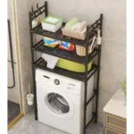 Μεταλλική Ραφιέρα Δαπέδου 155x72x25cm για Τοποθέτηση Πάνω από το Πλυντήριο Ρούχων