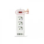 Πολύπριζο Ασφαλείας 3 Θέσεων με 3 Θύρες USB-A & 1 Θύρα USB-C 4000W/16A