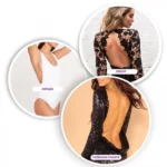 Αόρατο Αυτοκόλλητο Στράπλες Σουτιέν με Σιλικόνη - PushUp Silicone Bra Μαύρο