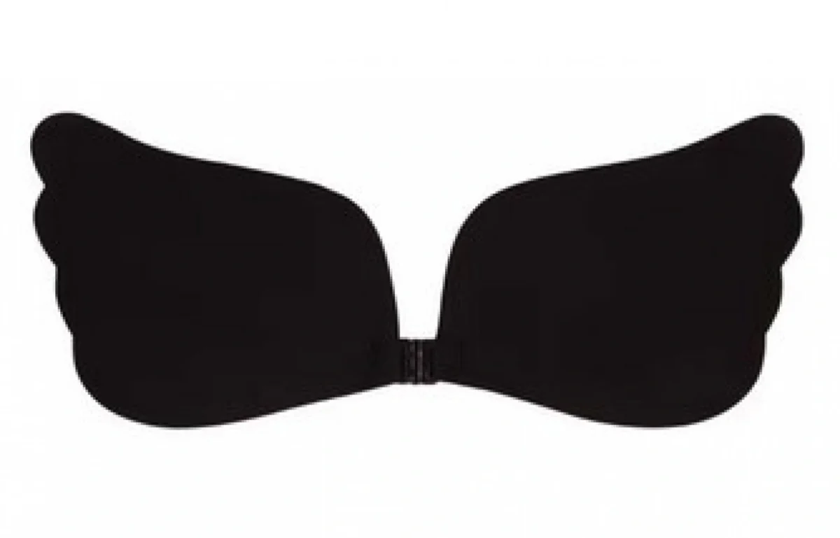 Αόρατο Αυτοκόλλητο Στράπλες Σουτιέν με Σιλικόνη - PushUp Silicone Bra Μαύρο