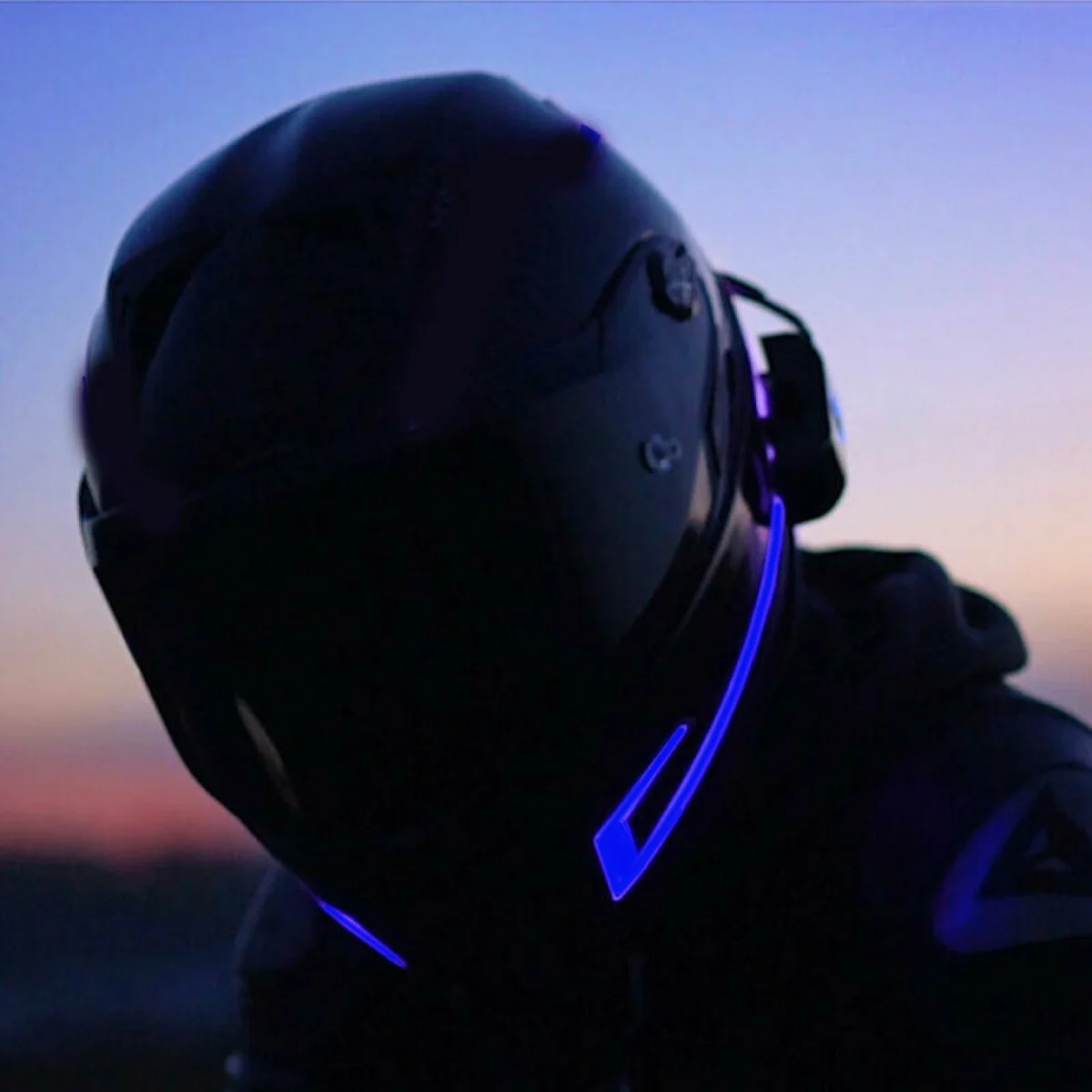 Διακοσμητικά LED Strip Αυτοκόλλητα 2 Τεμάχια για Κράνος Μοτοσυκλέτας 5501