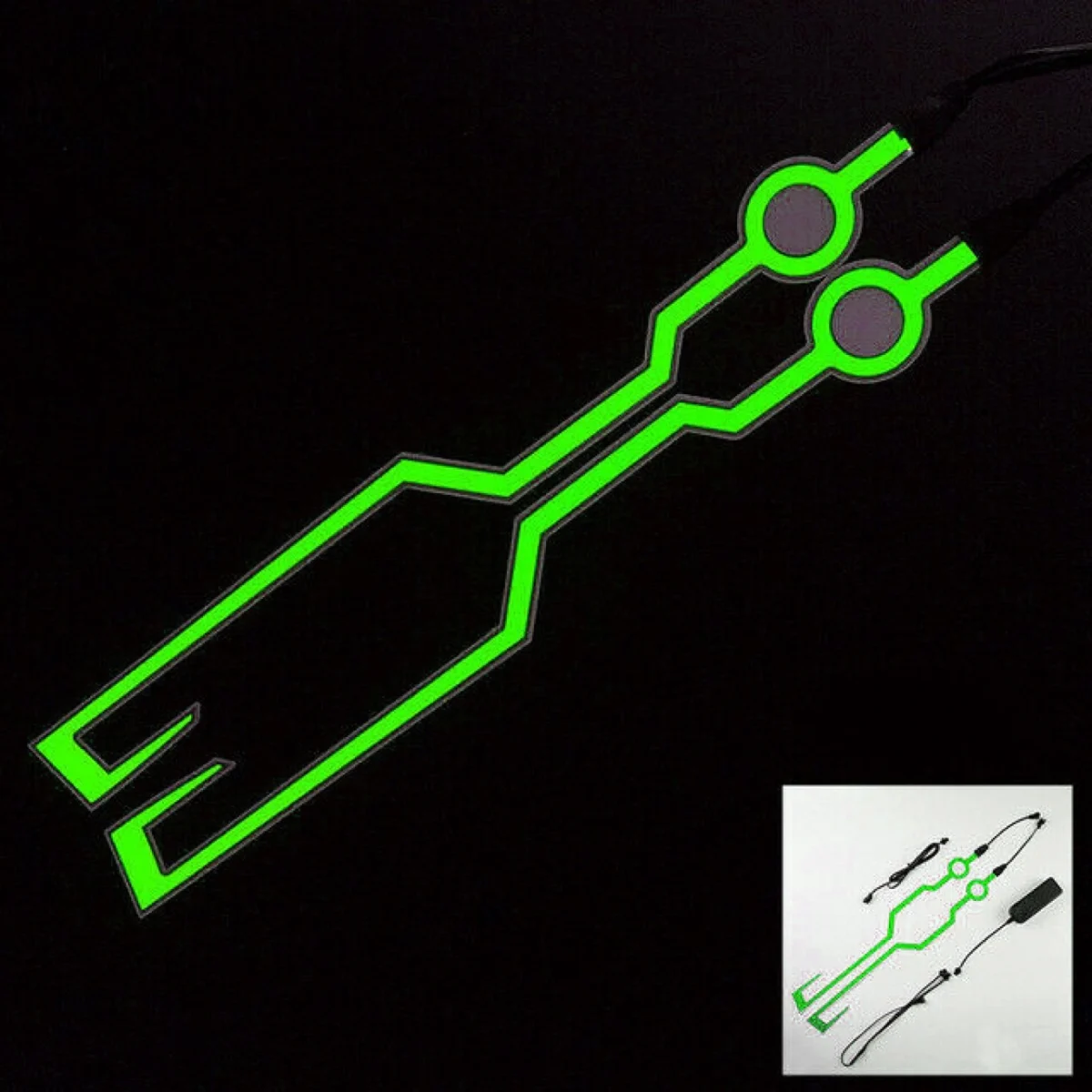 Διακοσμητικά LED Strip Αυτοκόλλητα 2 Τεμάχια για Κράνος Μοτοσυκλέτας 5501