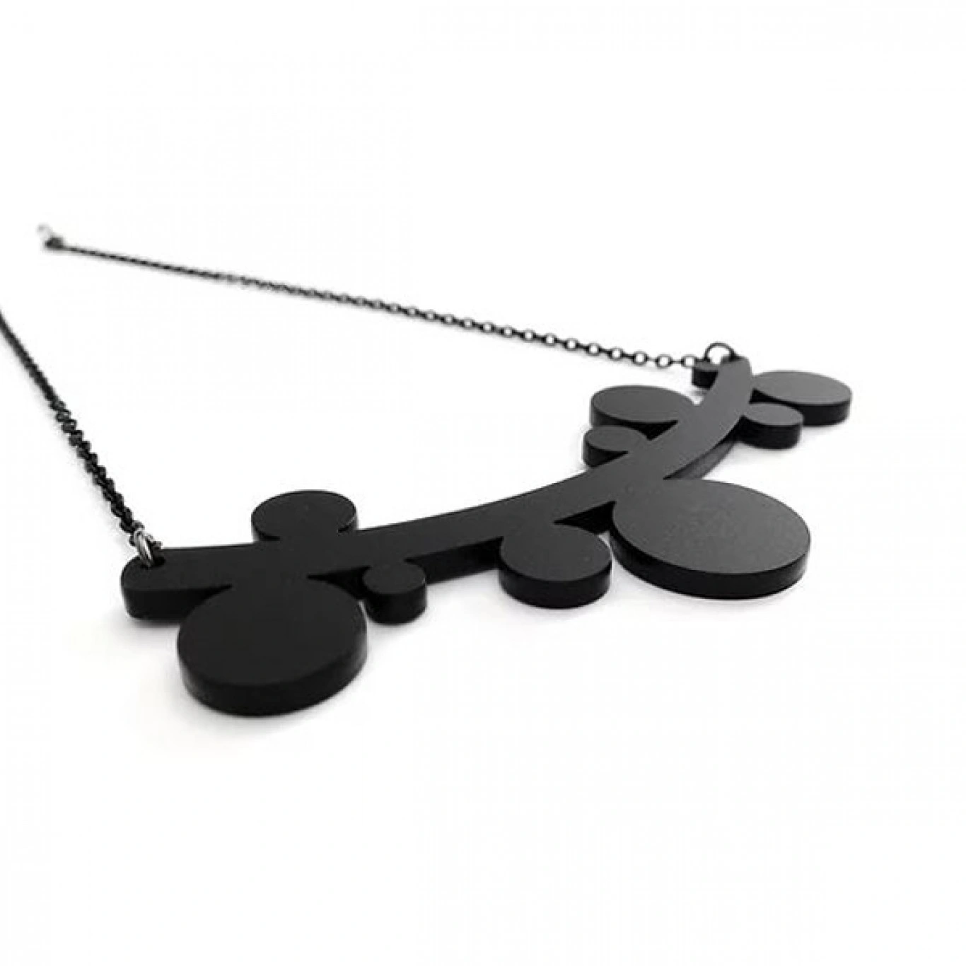 Κολιέ Χειροποίητο Plexiglass Full Circle Necklace με Κοντή Αλυσίδα 20cm Κολιέ Χειροποίητο Plexiglass Full Circle Necklace με Κοντή Αλυσίδα 20cm