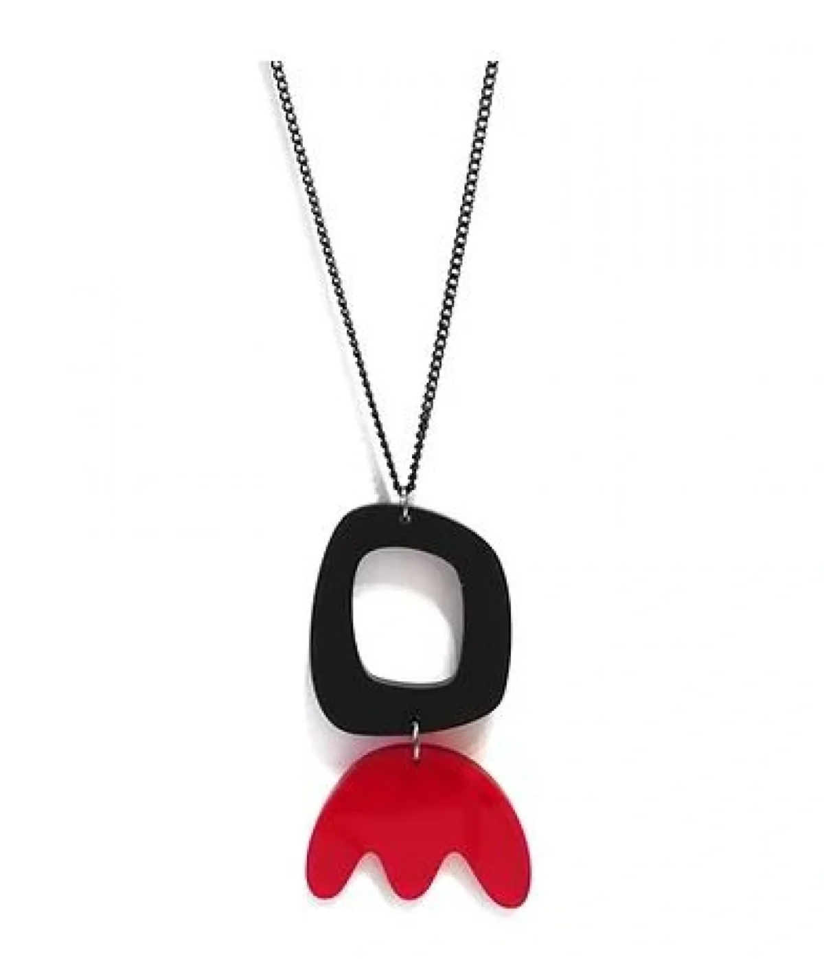 Κολιέ Χειροποίητο απο Plexiglass Circle Of Artemisia Necklace με Μακριά Αλυσίδα 40cm