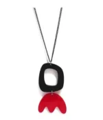 Κολιέ Χειροποίητο απο Plexiglass Circle Of Artemisia Necklace με Μακριά Αλυσίδα 40cm