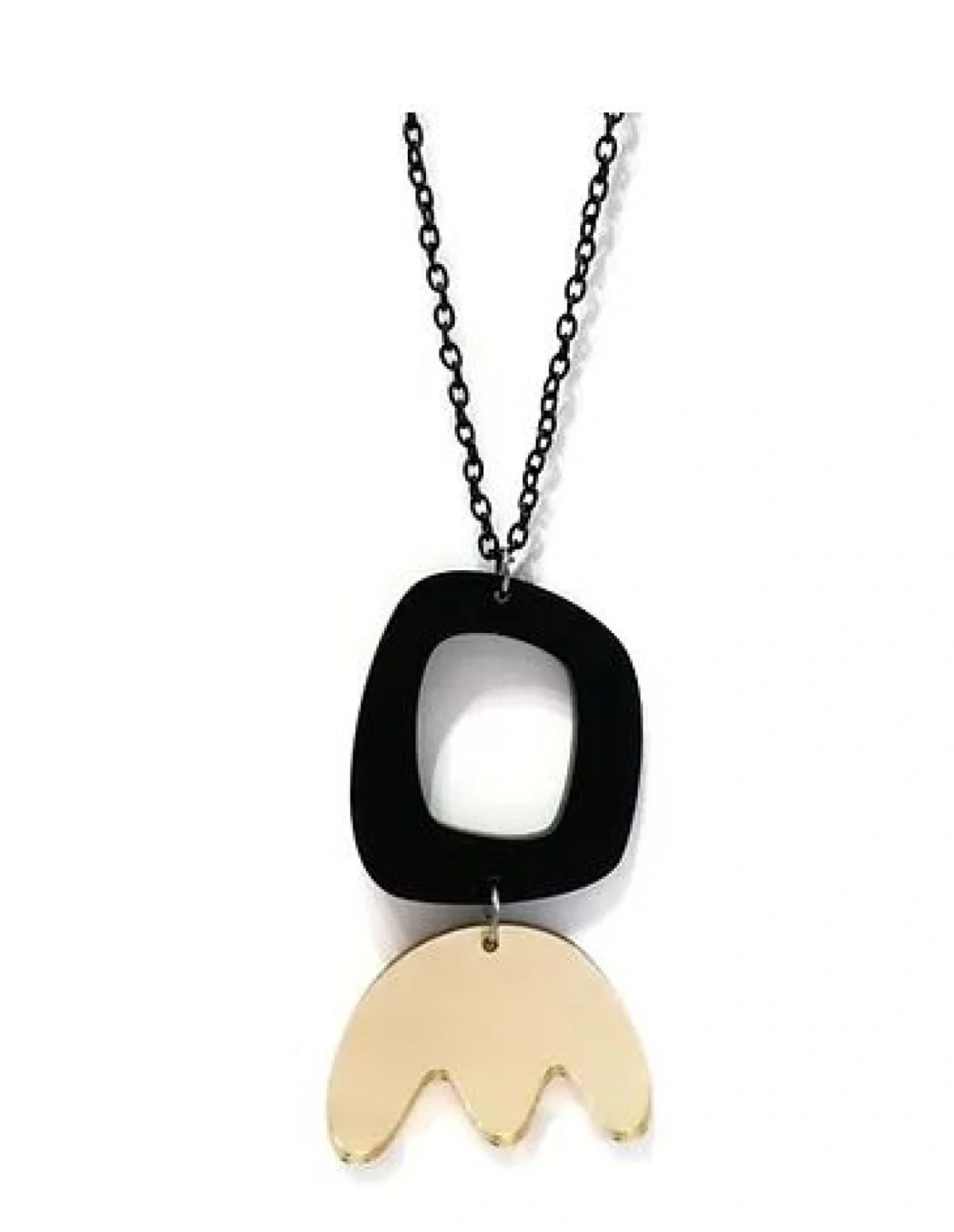 Κολιέ Χειροποίητο απο Plexiglass Circle Of Artemisia Necklace με Μακριά Αλυσίδα 40cm