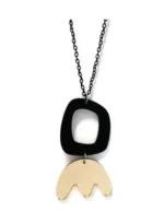 Κολιέ Χειροποίητο απο Plexiglass Circle Of Artemisia Necklace με Μακριά Αλυσίδα 40cm