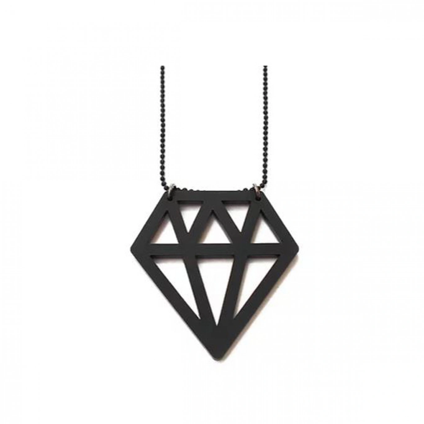 Κολιέ απο Plexiglass Diamond με Μακριά Αλυσίδα 40cm Κολιέ απο Plexiglass Diamond με Μακριά Αλυσίδα 40cm