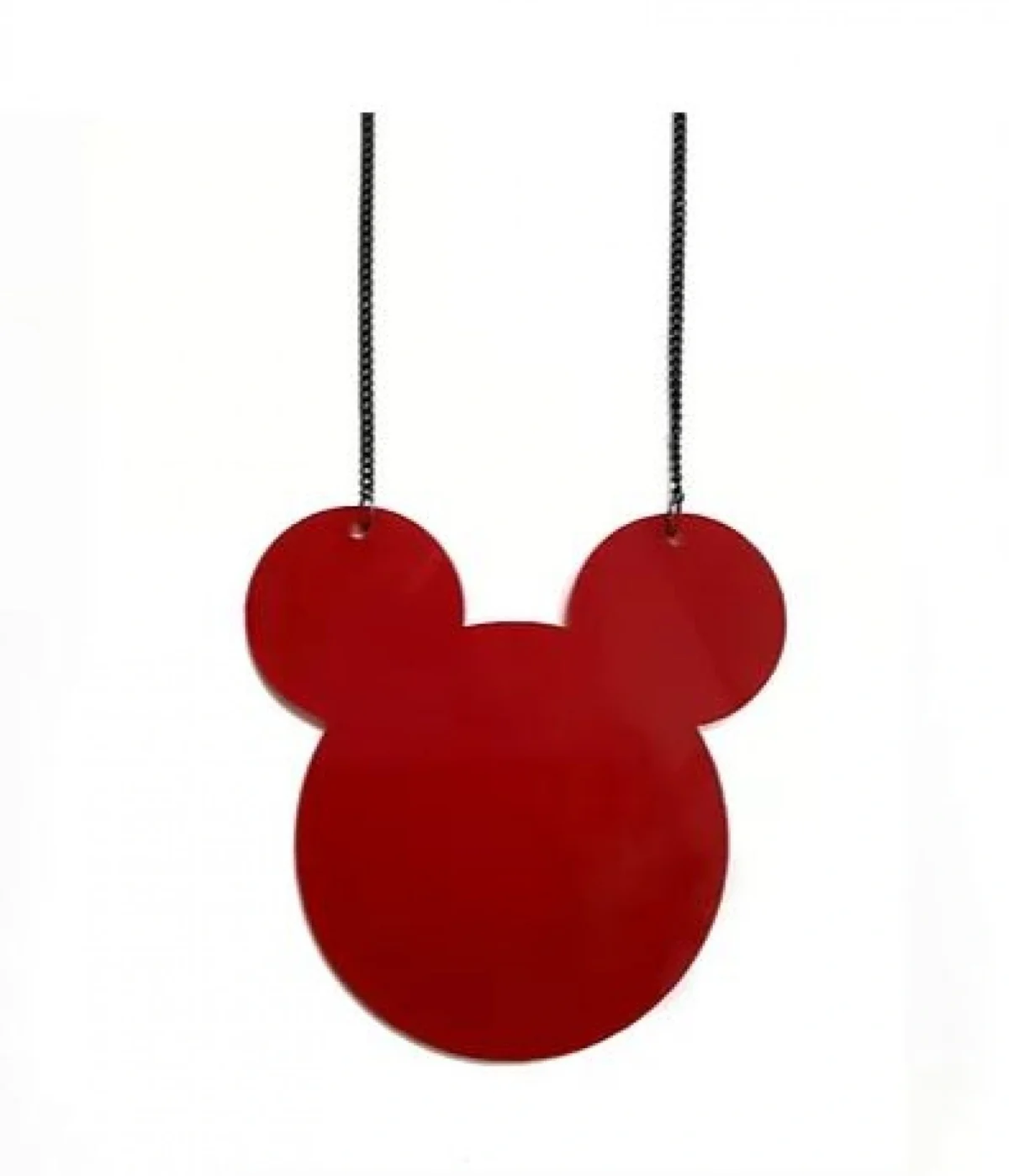 Κολιέ απο Plexiglass Mickey Mouse με Μακριά Αλυσίδα 40cm