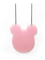 Κολιέ απο Plexiglass Mickey Mouse με Μακριά Αλυσίδα 40cm