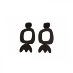 Κρεμαστά Σκουλαρίκια Artemisia από Plexiglass με Επαργυρωμένα Μεταλλικά Στοιχεία.