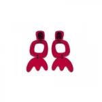 Κρεμαστά Σκουλαρίκια Artemisia από Plexiglass με Επαργυρωμένα Μεταλλικά Στοιχεία.