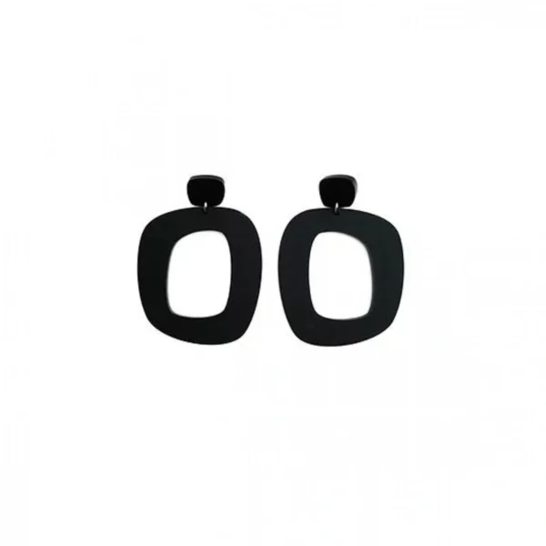 Κρεμαστά Σκουλαρίκια Dion από Plexiglass με Επαργυρωμένα Μεταλλικά Στοιχεία.