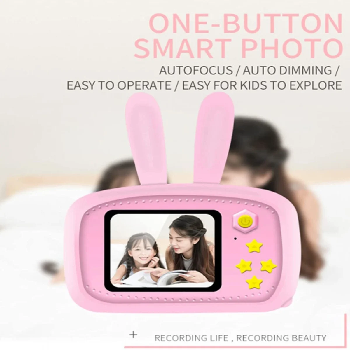 Παιδική Compact Φωτογραφική Μηχανή 10MP με Οθόνη 2" & Ενσωματωμένα Παιχνίδια - Andowl® Kids Camera X500