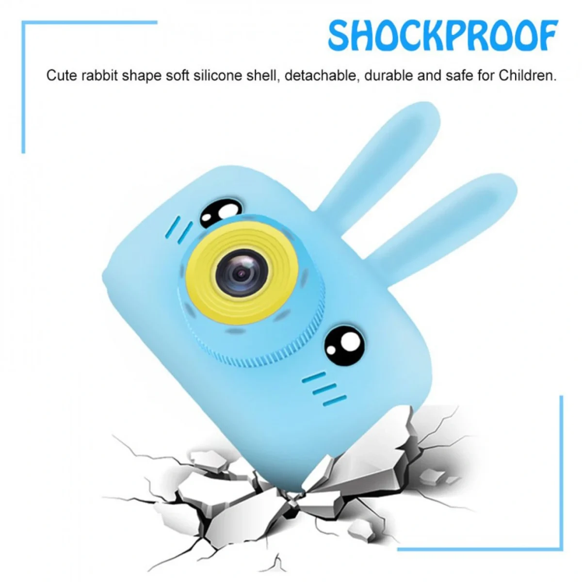 Παιδική Compact Φωτογραφική Μηχανή 10MP με Οθόνη 2" & Ενσωματωμένα Παιχνίδια - Andowl® Kids Camera X500