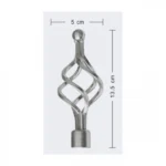 Μεταλλικό Πτυσσόμενο Κουρτινόξυλο 120-210cm