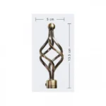 Μεταλλικό Πτυσσόμενο Κουρτινόξυλο 120-210cm