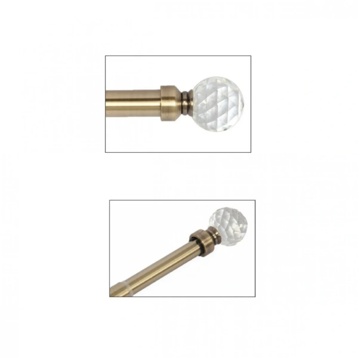 Μεταλλικό Πτυσσόμενο Κουρτινόξυλο 160-310cm Φ16-19