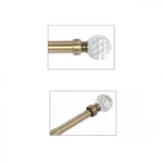 Μεταλλικό Πτυσσόμενο Κουρτινόξυλο 160-310cm Φ16-19