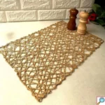 Βαμβακερό Ορθογώνιο Σουπλά σε Σχέδιο Δίχτυ 30x45cm