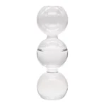 Γυάλινο Ανθοδοχείο - Διακοσμητικό Βάζο Bubble Short 6x6x17.5cm
