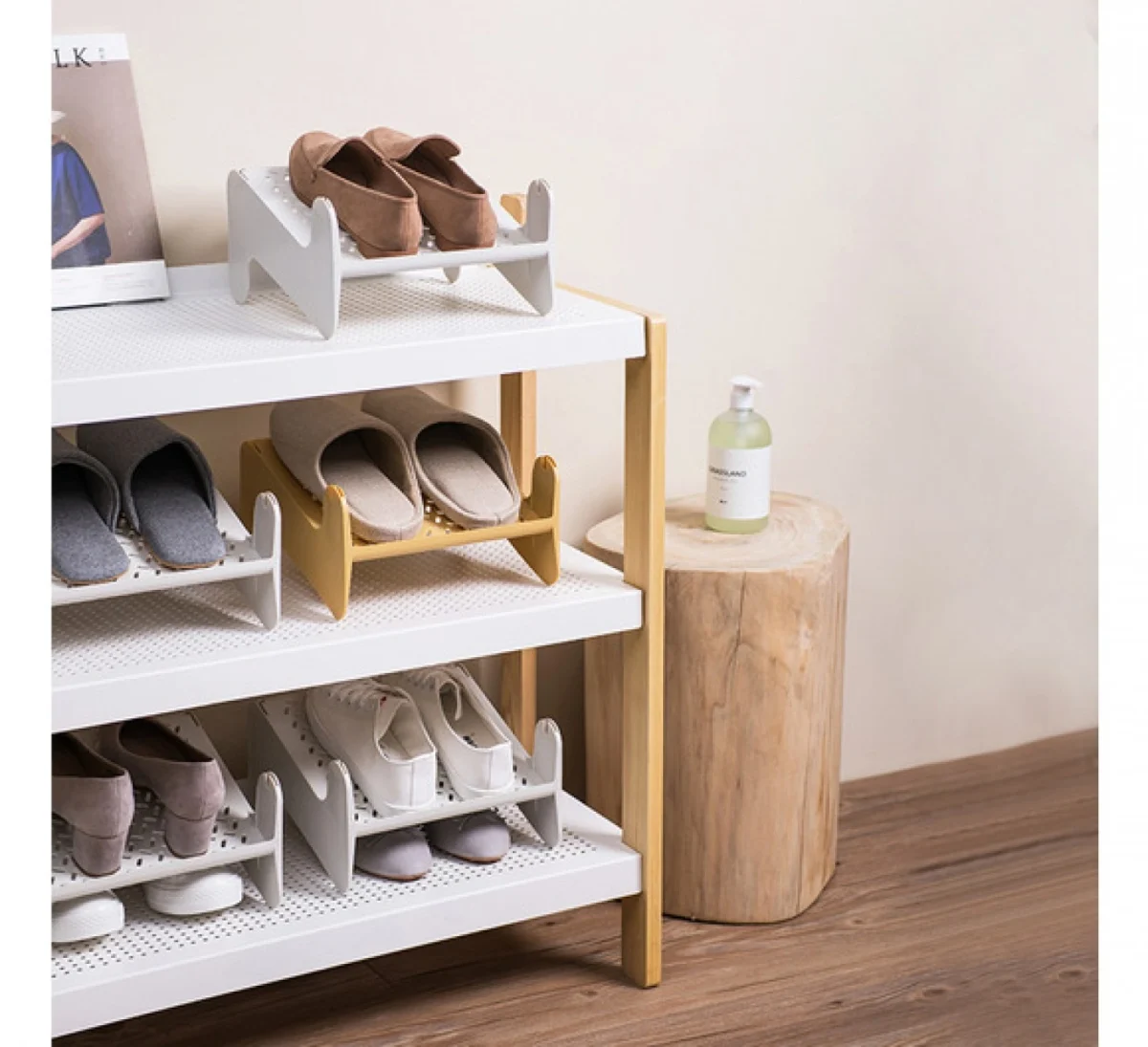 Στιβαζόμενη Βάση Οργάνωσης (ΡΡ) για Παπούτσια 24x24.8x20.4cm