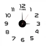 Αυτοκόλλητο Ρολόι Τοίχου Ακρυλικό DIY με Μηχανισμό Quartz 40x40cm