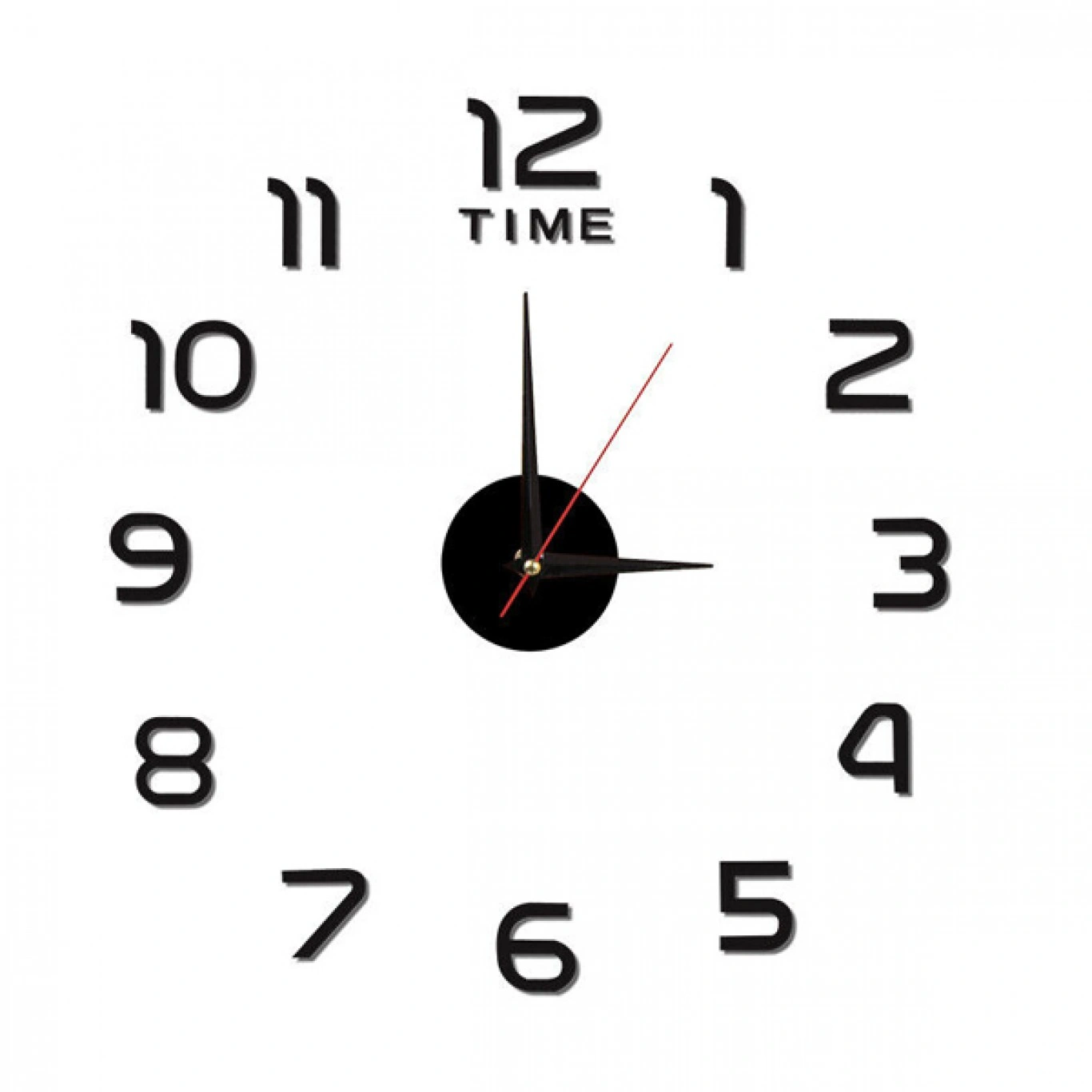 Αυτοκόλλητο Ρολόι Τοίχου Ακρυλικό DIY με Μηχανισμό Quartz 40x40cm Αυτοκόλλητο Ρολόι Τοίχου Ακρυλικό DIY με Μηχανισμό Quartz 40x40cm