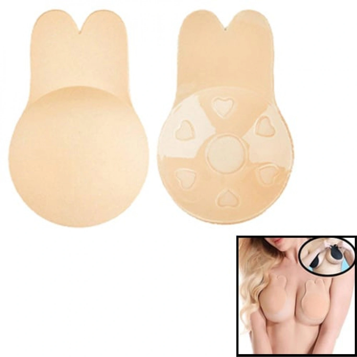 HOLDY Αυτοκόλλητο Αόρατο Στράπλες Σουτιέν Push-Up με Σιλικόνη Μπεζ HOLDY Αυτοκόλλητο Αόρατο Στράπλες Σουτιέν Push-Up με Σιλικόνη Μπεζ