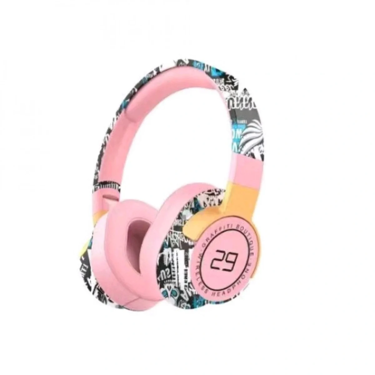 Ασύρματα Αναδιπλούμενα Graffiti Over Ear Ακουστικά SN-29