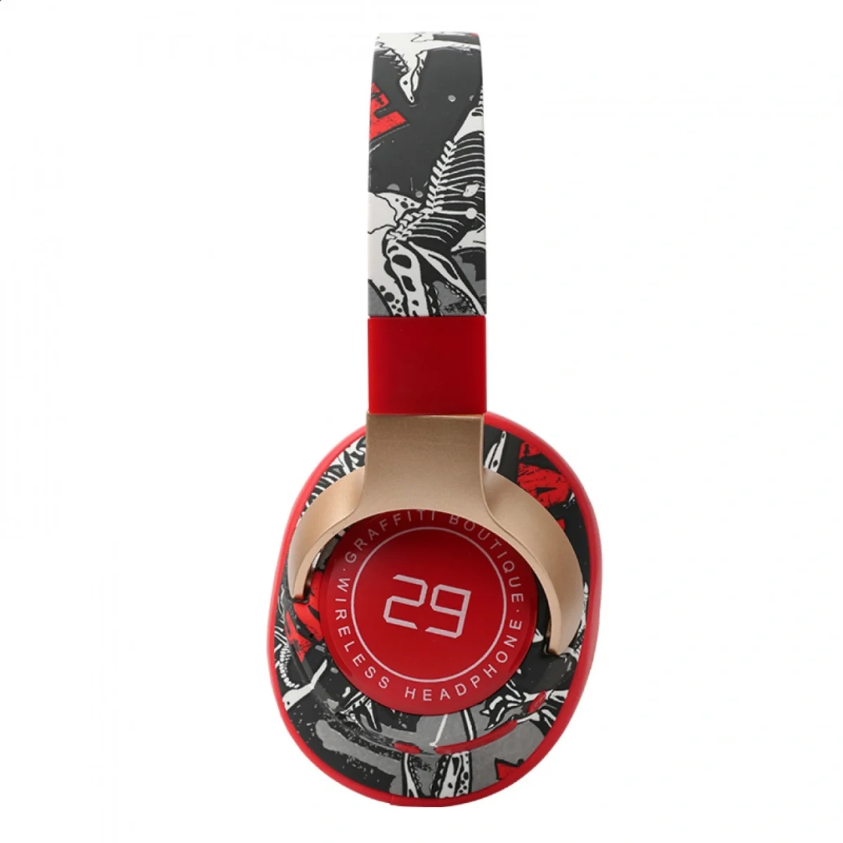 Ασύρματα Αναδιπλούμενα Graffiti Over Ear Ακουστικά SN-29