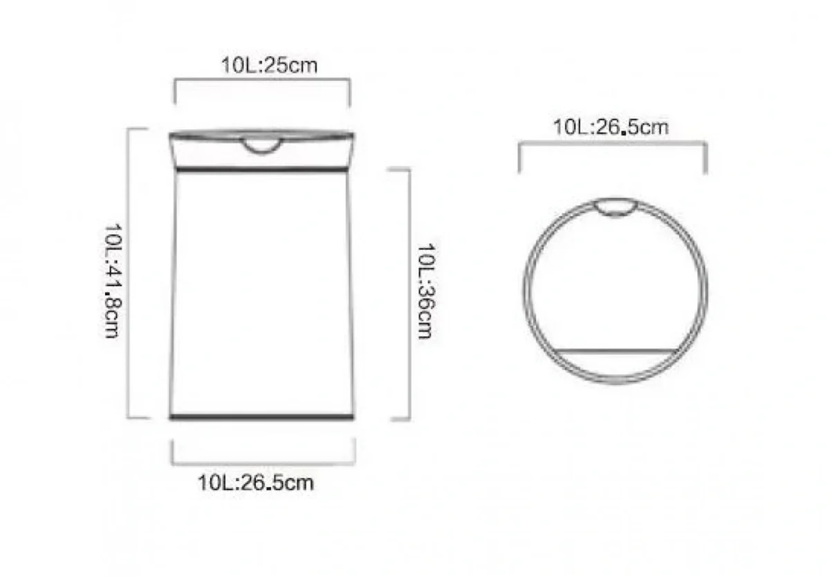 Αυτόματος Κάδος - Χαρτοδοχείο Linea Conical 10 Λίτρων με Φωτοκύτταρο