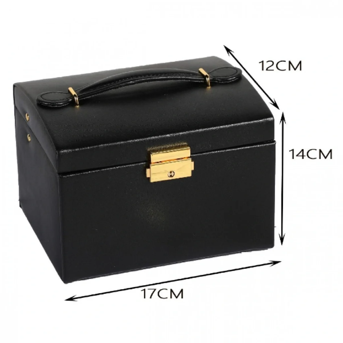 Κοσμηματοθήκη - Μπιζουτιέρα με Δερματίνη 17x14x12εκ