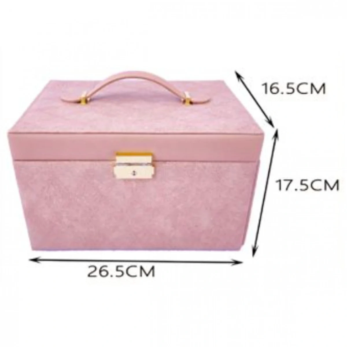 Κοσμηματοθήκη - Μπιζουτιέρα με Δερματίνη 26.5x17.5x16.5εκ