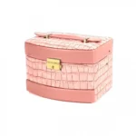 Κοσμηματοθήκη - Μπιζουτιέρα με Δερματίνη Κροκό 18x12.5x14εκ