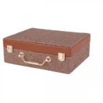 Κοσμηματοθήκη - Μπιζουτιέρα με Υφασμα και Δερματίνη 23x18x8εκ