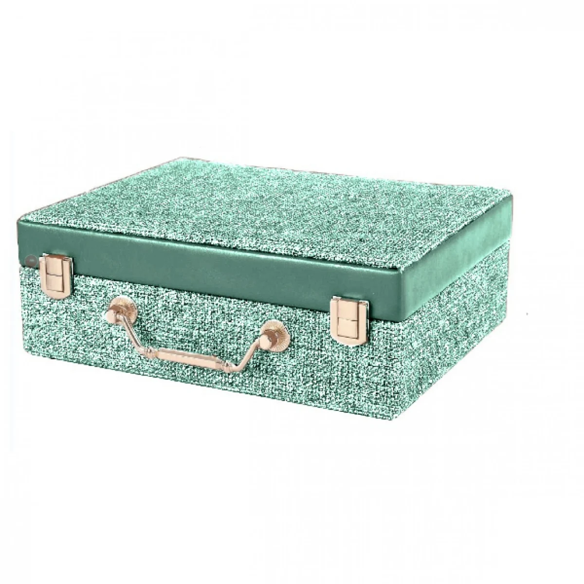 Κοσμηματοθήκη - Μπιζουτιέρα με Υφασμα και Δερματίνη 23x18x8εκ