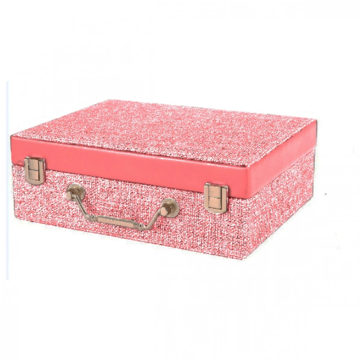 Κοσμηματοθήκη - Μπιζουτιέρα με Υφασμα και Δερματίνη 23x18x8εκ