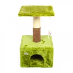 Ονυχοδρόμιο Γάτας Βελούδινο Με Στύλο από Συζάλ 30x30x52εκ