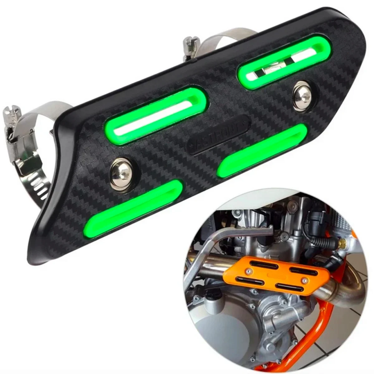 Προστατευτικό Κάλυμμα Σωλήνα Εξάτμισης Μοτοσυκλέτας - Motorcycle Exhaust Heat Shield Protector Guard