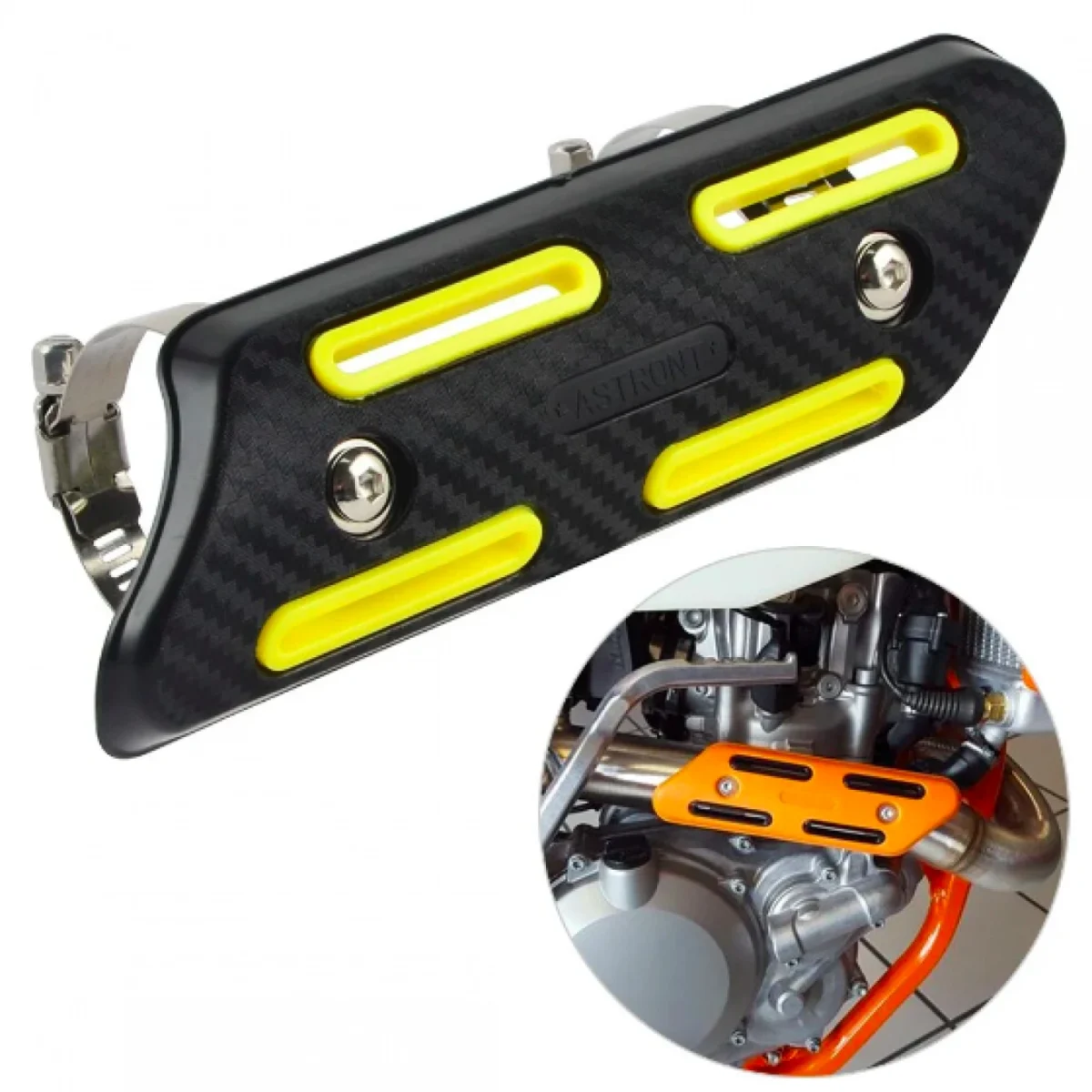 Προστατευτικό Κάλυμμα Σωλήνα Εξάτμισης Μοτοσυκλέτας - Motorcycle Exhaust Heat Shield Protector Guard